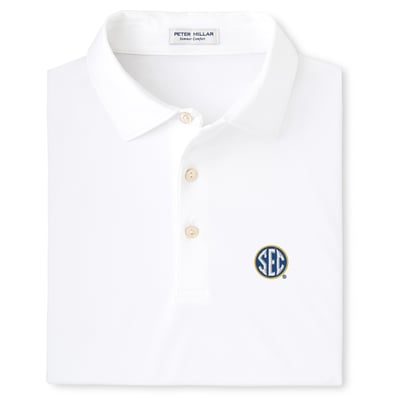  SEC Solid Performance Jersey Polo - White