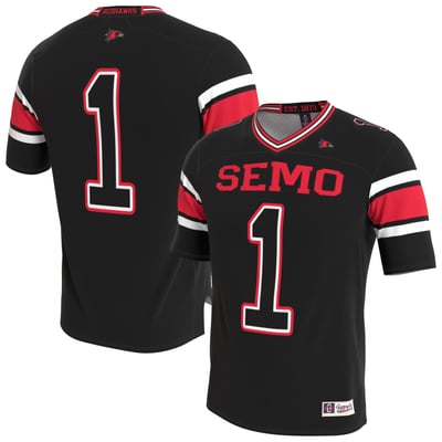 SEMO Redhawks GameDay Greats Youth Lightweight Collegiate Football Blackout Fashion Jersey - Black