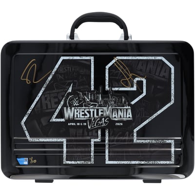 Seth Rollins & Gunther WWE Autographed WrestleMania 42 Briefcase - Limited Edition #1/10