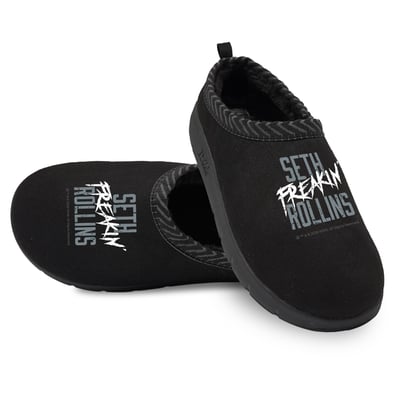 Seth Rollins ISlide Unisex Wordmark Mission Slippers - Black