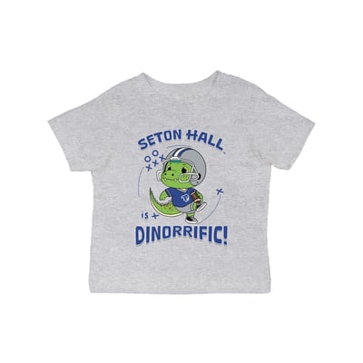 Seton Hall Pirates Vive La Fete Infant Dinorrific T-Shirt - Gray