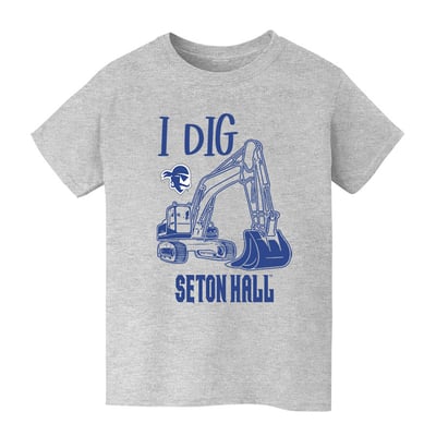 Seton Hall Pirates Vive La Fete Youth Excavator T-Shirt - Gray