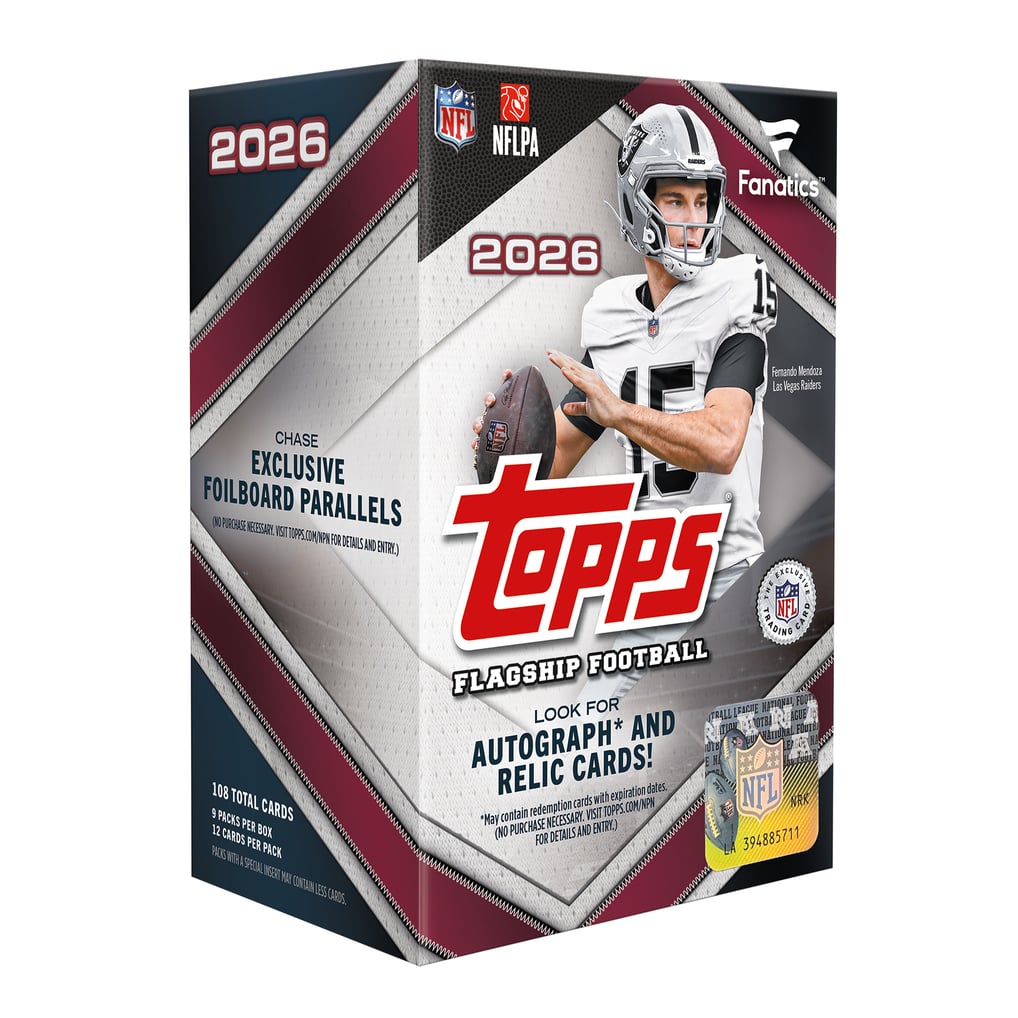 2026 Topps Flagship Football Factory Sealed Fanatics Exclusive Value Box