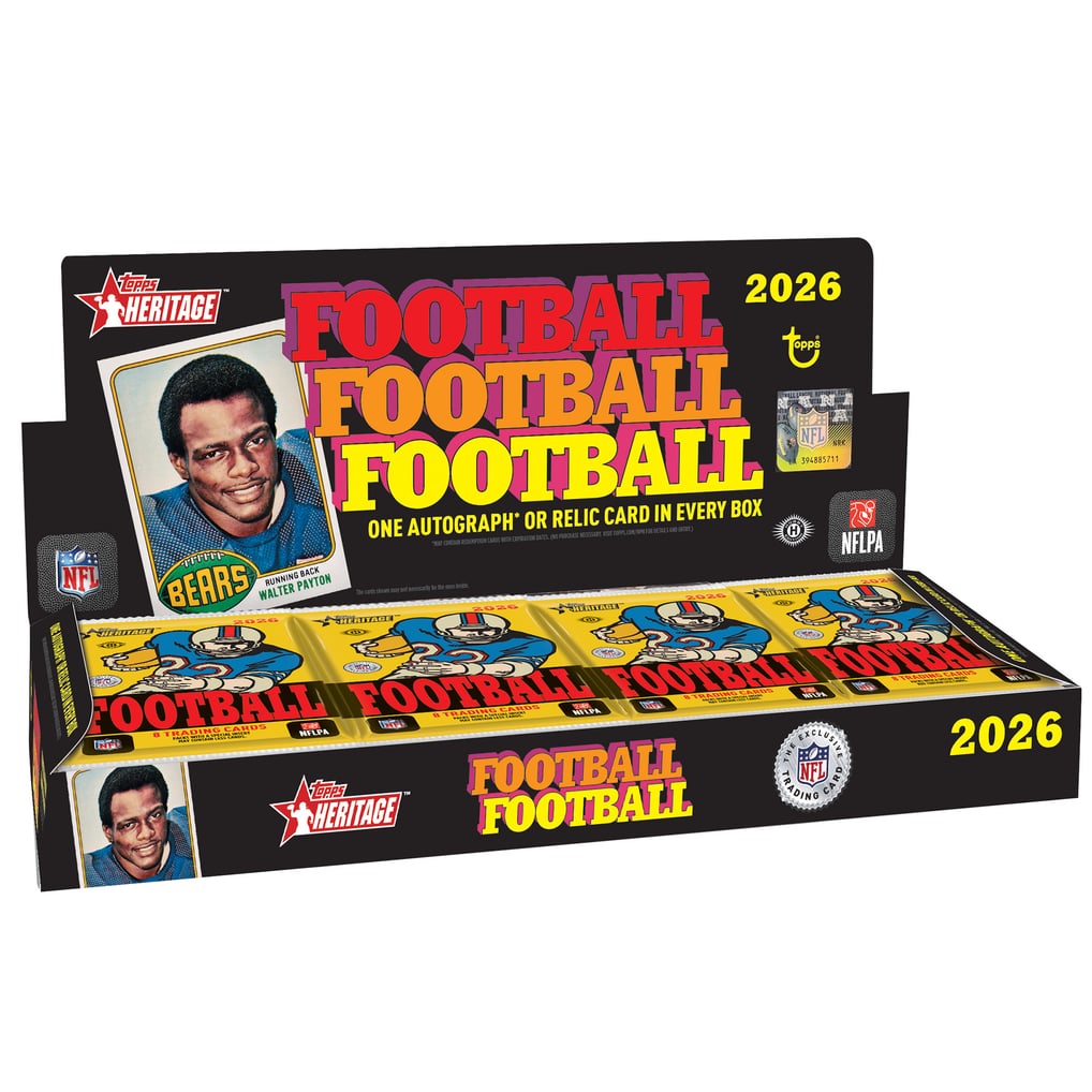 2026 Topps Heritage Football Factory Sealed Hobby Box