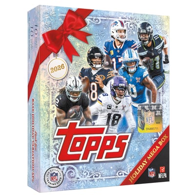 2026 Topps Holiday Football Factory Sealed Mega Box