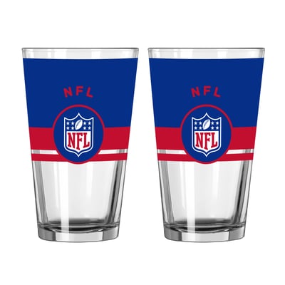 Shield Merchandise Logo Brands Two-Piece 16oz. Horizon Pint Glass Set