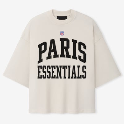Fear of God NFL Paris Boxy Merch T-Shirt - Cream