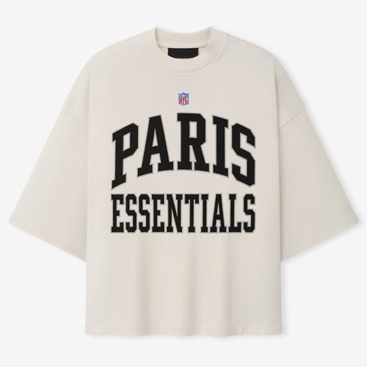 Fear of God NFL Paris Boxy Merch T-Shirt - Cream