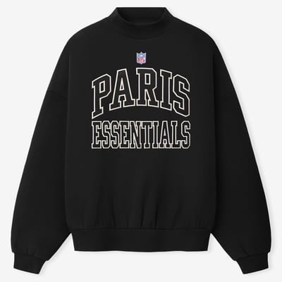 Fear of God NFL Paris Boxy Sweatshirt - Heather Black