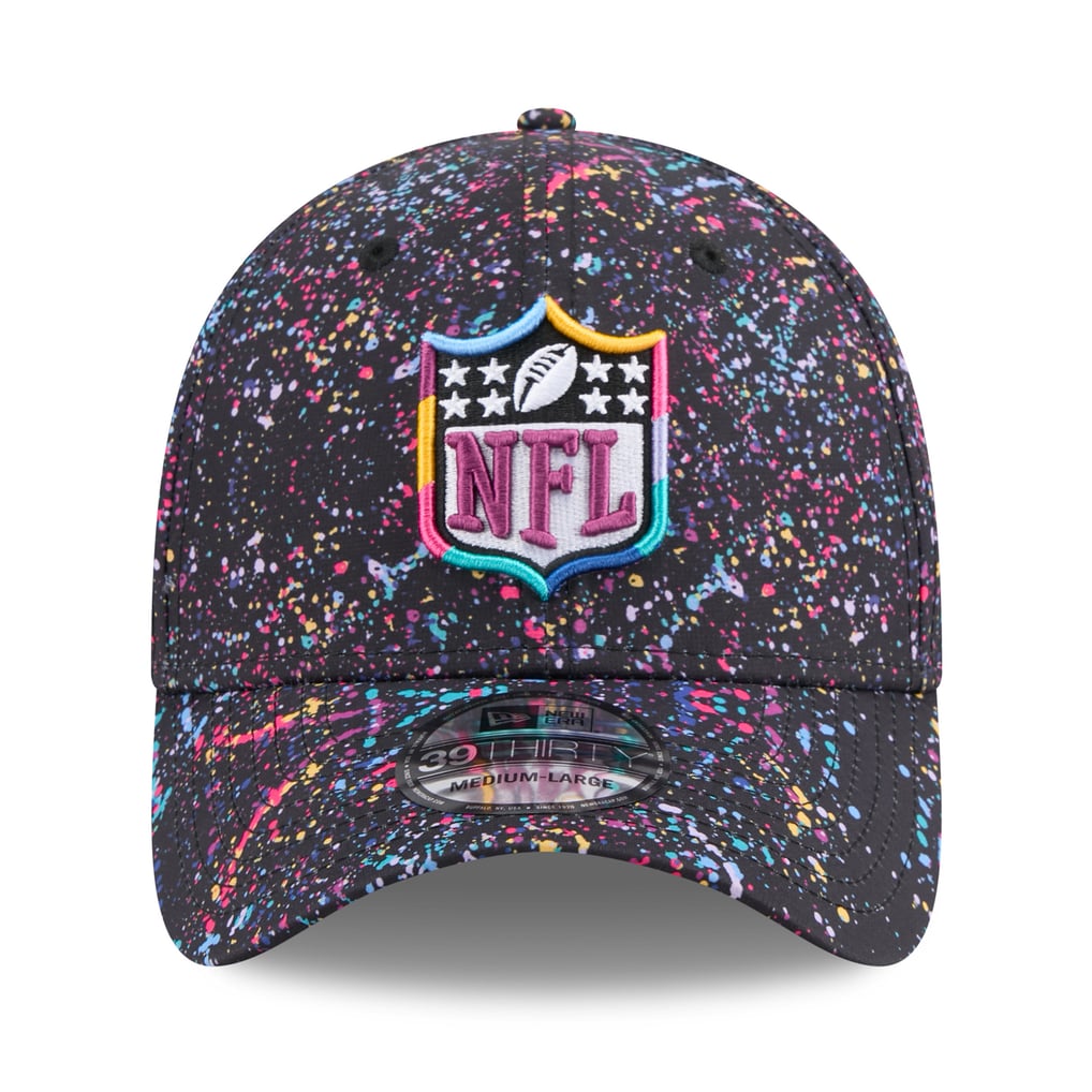  Shield Logo New Era 2025 NFL Crucial Catch 39THIRTY Flex Hat - Black