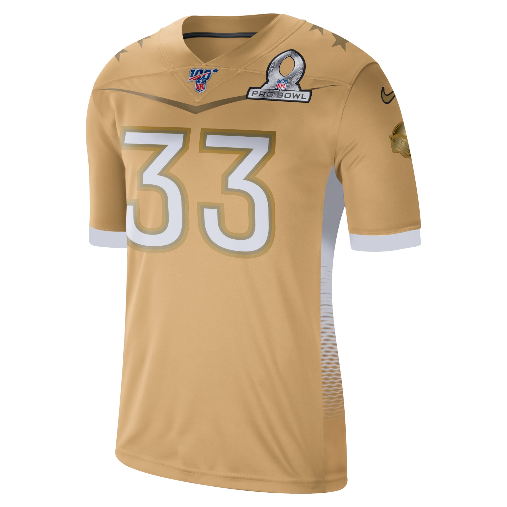 Men's Dalvin Cook Nike Gold 2020 NFC Pro Bowl Game Jersey