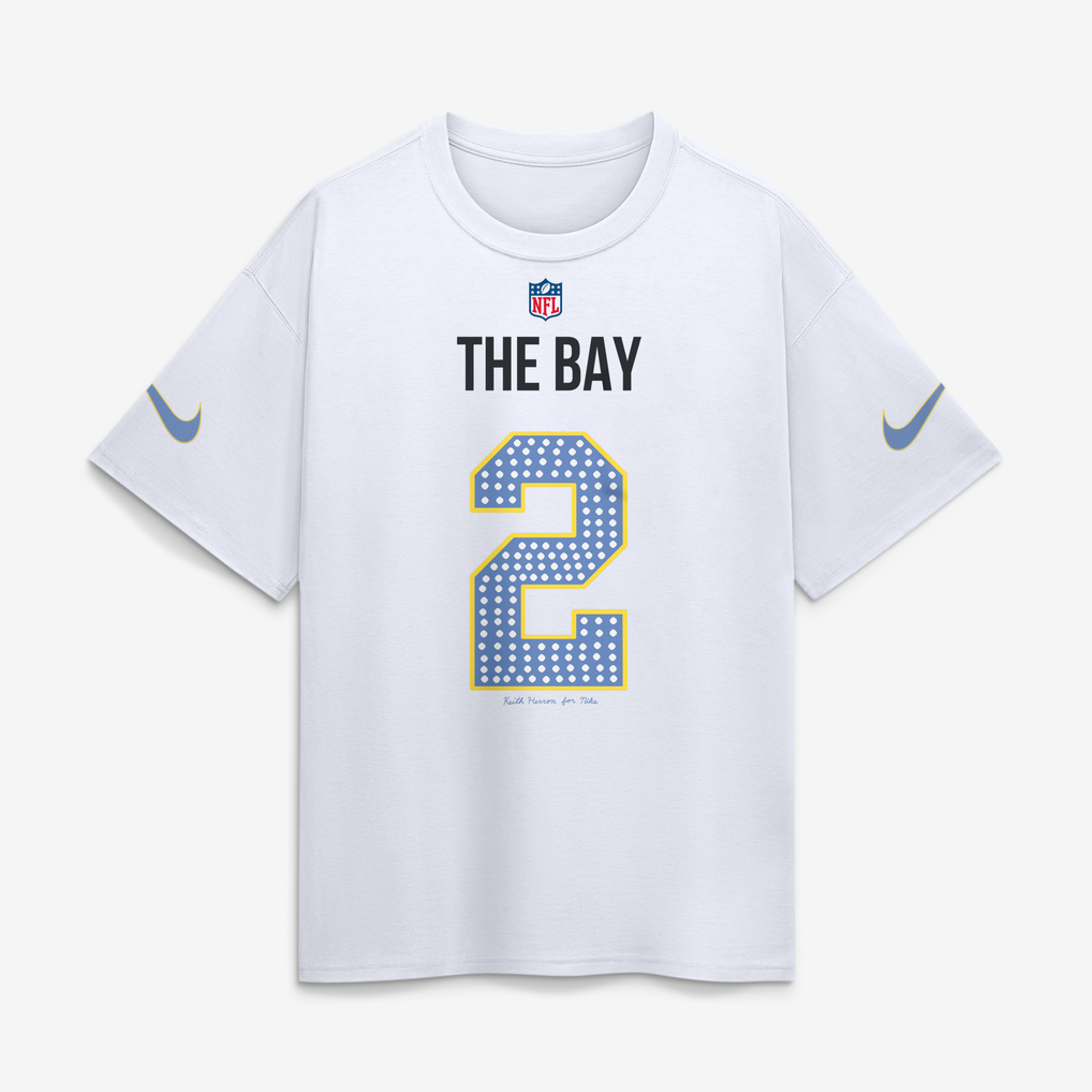 Nike NFL Creator Flag Game Jersey T-Shirt - White