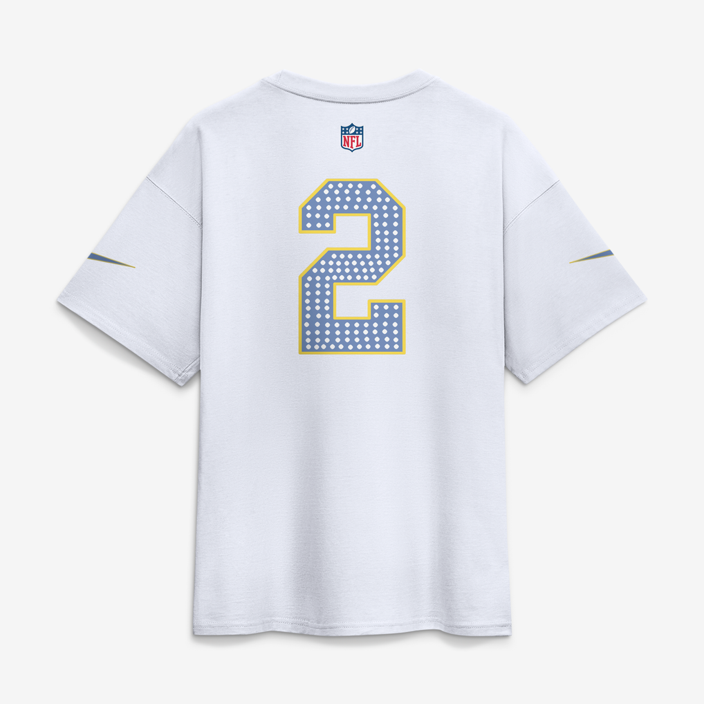 Nike NFL Creator Flag Game Jersey T-Shirt - White