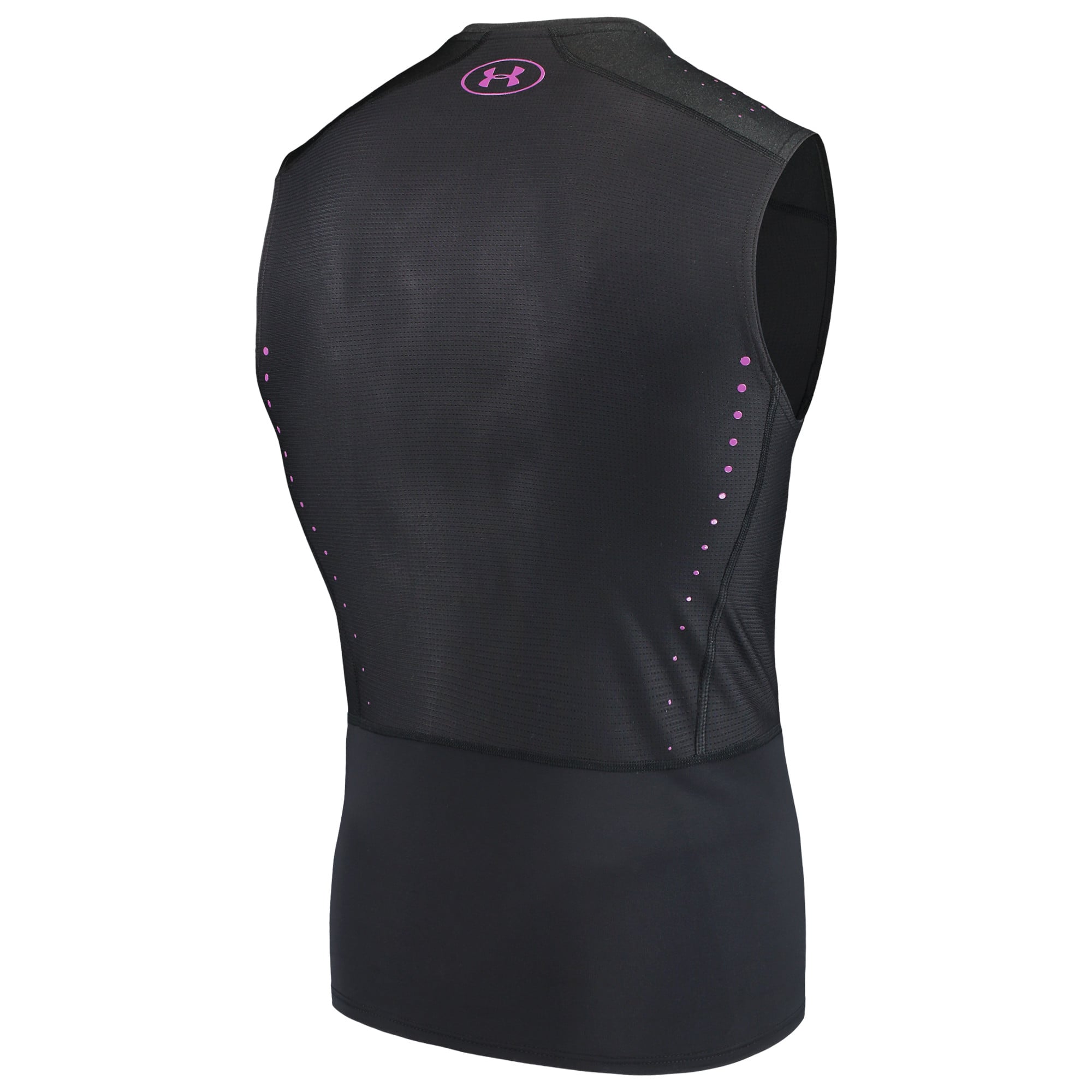 Men's NFL Under Armour Black Combine Event Compression Sleeveless