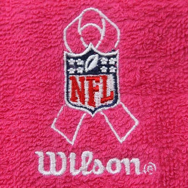 Pink Ribbon Football Towels in Bulk for Breast Cancer Awareness, Sports Towels - Fundraising For
