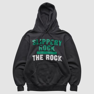 Slippery Rock Pride Jansport 2000s Hooded Pullover Sweatshirt - Black - S by Fanatics Real Vintage