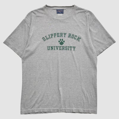 Slippery Rock Pride Jansport 2000s T-shirt - Gray - M by Fanatics Real Vintage