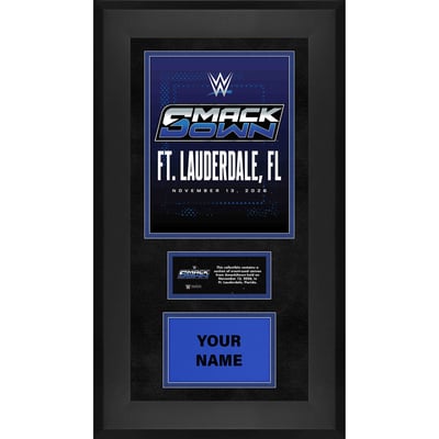 WWE Smackdown Fanatics Authentic Framed 10" x 20" November 13, 2026 Name On Canvas Collage 