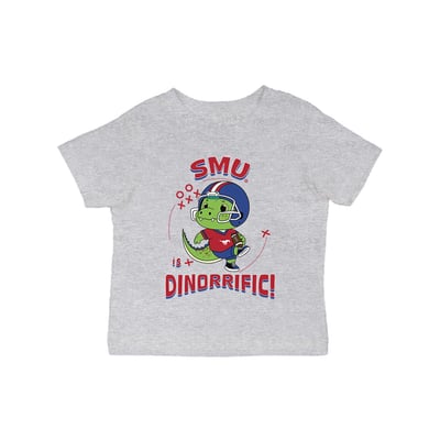 SMU Mustangs Vive La Fete Infant Dinorrific T-Shirt - Gray