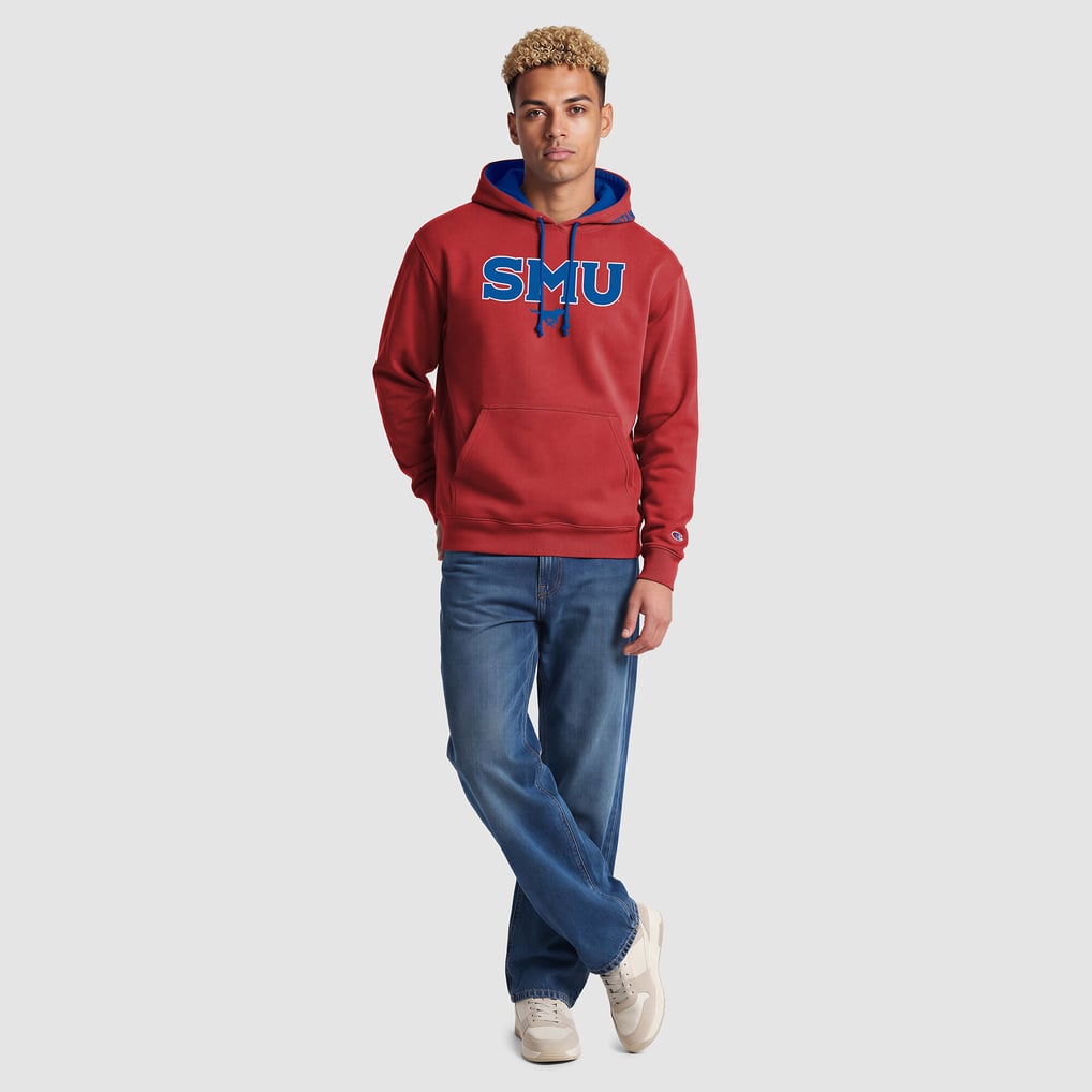 Royal Red Code Champion SMU Mustangs Red/Royal Contrast Hoodie