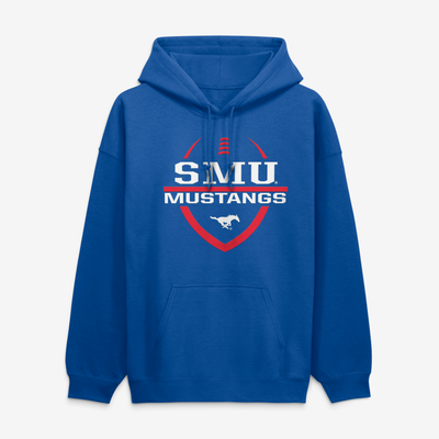 SMU Mustangs Football Fan Hoodie - Royal