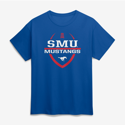 SMU Mustangs Football Fan T-Shirt - Royal