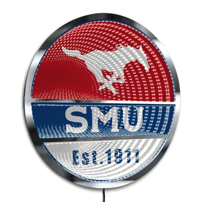 SMU Mustangs Three-Cell Circular Infinity Light