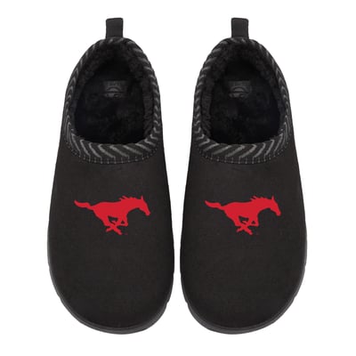 SMU Mustangs ISlide Unisex Primary Logo Mission Slippers - Black
