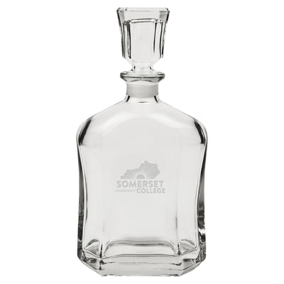 Somerset Community College 23.75oz. Crystal Whisky Decanter