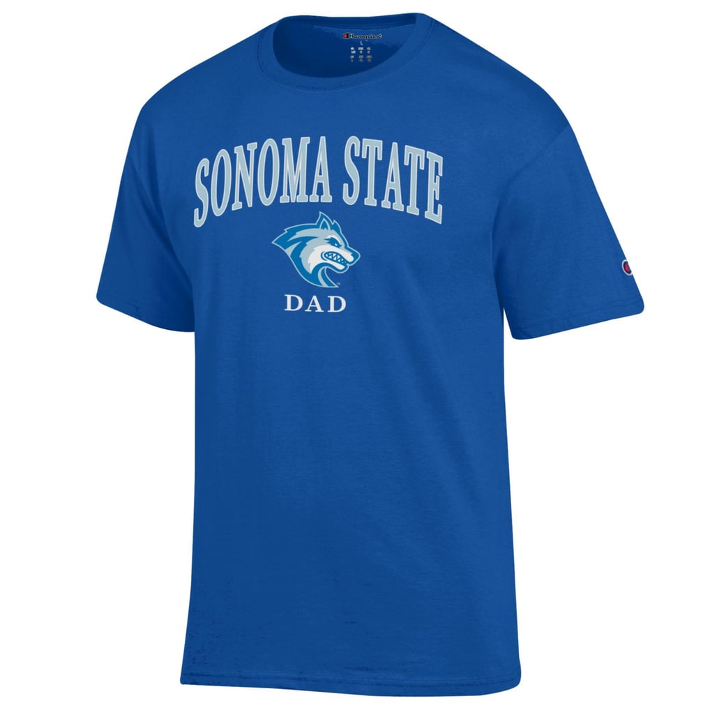  Sonoma State Seawolves Champion Arch Dad Jersey T-Shirt - Blue