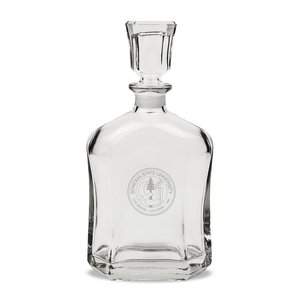 Sonoma State Seawolves 23.75oz. Crystal Whisky Decanter