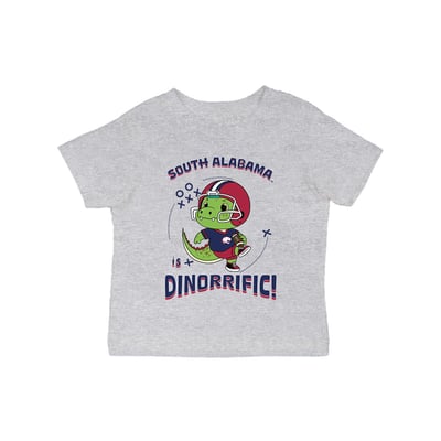 South Alabama Jaguars Vive La Fete Infant Dinorrific T-Shirt - Gray