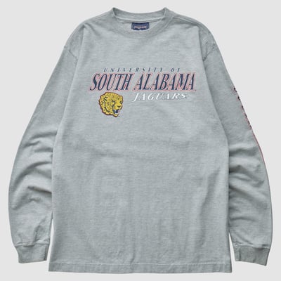 South Alabama Jaguars Jansport 2000s Long Sleeve T-shirt - Heather Gray - L by Fanatics Real Vintage