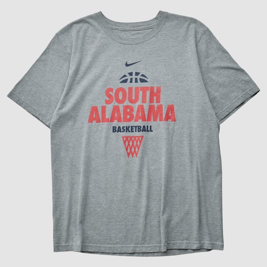South Alabama Jaguars Nike 2000s T-shirt - Heather Gray - L by Fanatics Real Vintage
