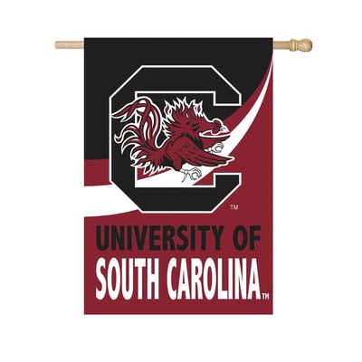  South Carolina Gamecocks 29" x 43" Color Wave Double-Sided Burlap House Flag