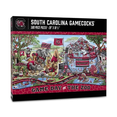 South Carolina Gamecocks Fanpoint 10.5" x 28" Game Day at the Zoo 500-Piece Puzzle