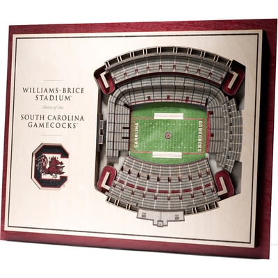 South Carolina Gamecocks Fanpoint 17'' x 13'' 5-Layer StadiumView 3D Wall Art