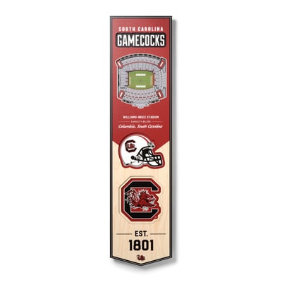 South Carolina Gamecocks Fanpoint 8'' x 32'' 3D StadiumView Banner