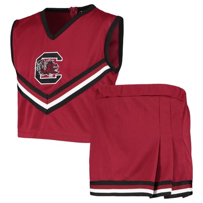  South Carolina Gamecocks Little King Girls Youth Two-Piece Cheer Set - Garnet