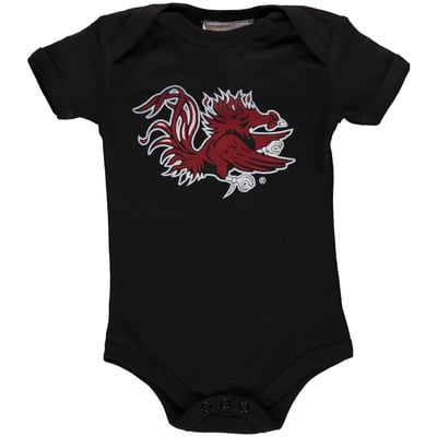 South Carolina Gamecocks Two Feet Ahead Infant Big Logo Bodysuit - Black
