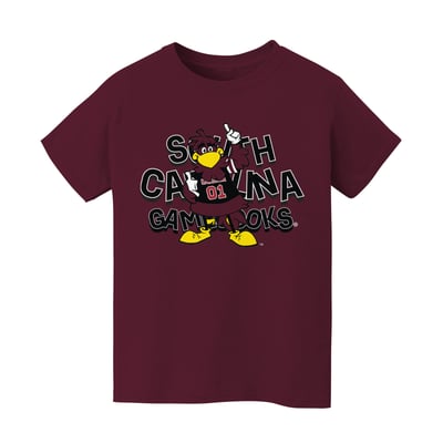South Carolina Gamecocks Vive La Fete Infant Mascot & Name T-Shirt - Garnet