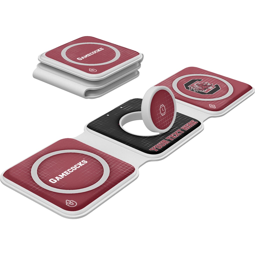 South Carolina Gamecocks Keyscaper Personalized 3-in-1 Foldable Charger