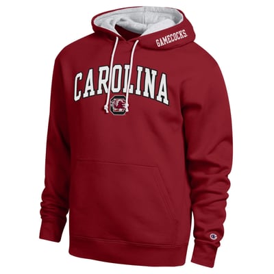  South Carolina Gamecocks Champion Arch Tackle Twill Hoodie - Garnet