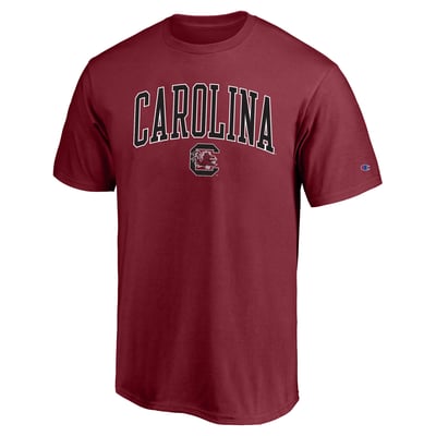  South Carolina Gamecocks Champion Champion Big & Tall Team Arch Over Wordmark T-Shirt - Garnet