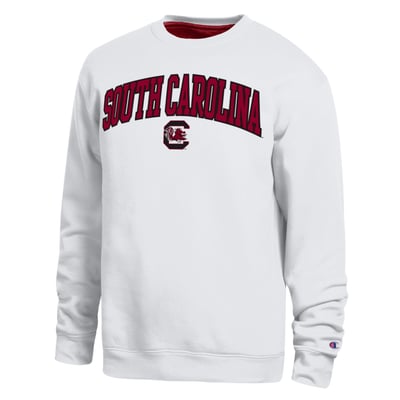  South Carolina Gamecocks Champion Arch Sweatshirt - White