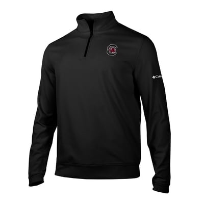  South Carolina Gamecocks Columbia Grainline Quarter-Zip Pullover - Black