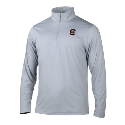  South Carolina Gamecocks Columbia Fairway Break Quarter-Zip Pullover - Gray