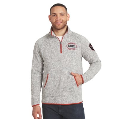 South Carolina Gamecocks Darius Rucker Collection by Fanatics Sweater Knit Quarter-Zip Pullover - Gray