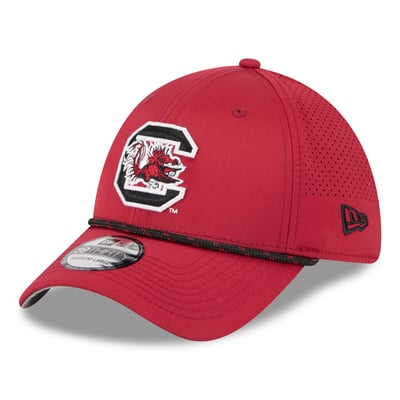  South Carolina Gamecocks New Era Performance Rope 39THIRTY Stretch Hat - Garnet