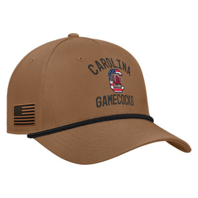 Illinois Fighting Illini Nike 2026 Military Appreciation Rope Rise 5-Panel Adjustable Hat - Brown